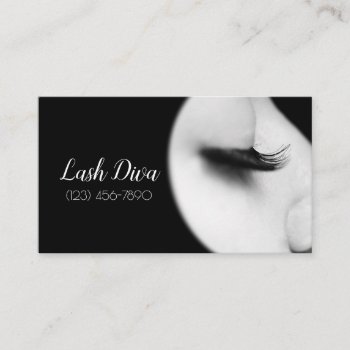 Eyelash Extensions Salon  Business Card by ArtisticEye at Zazzle