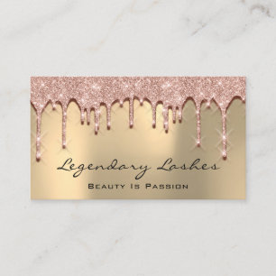 Eyelash Makeup Art 3D Drips Effect Esthetician Business Card