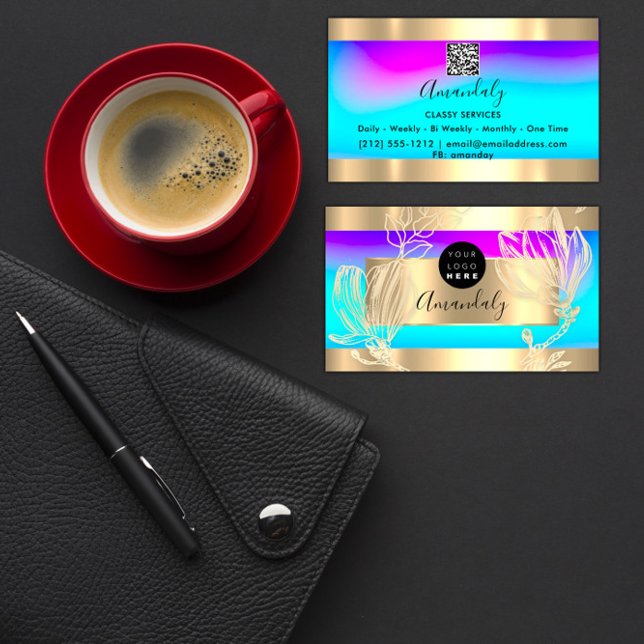  Eyelash Makeup Artist QR Code Logo Floral Pink Business Card (Eyelash Makeup Artist QR Code Logo Floral Pink Business Card)