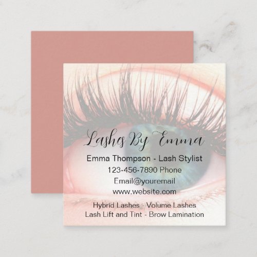 Eyelash Stylist Trendy Budget Business Cards