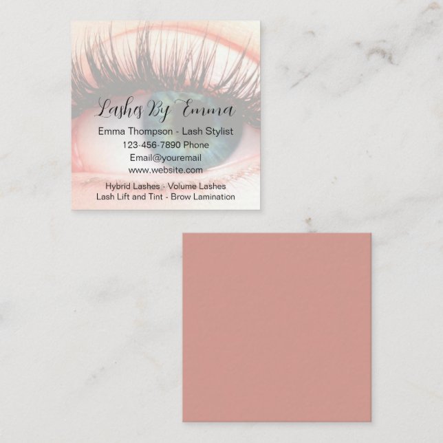 Eyelash Stylist Trendy Budget Business Cards (Front/Back)