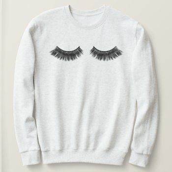 Eyelash Sweatshirt by coffeecatdesigns at Zazzle