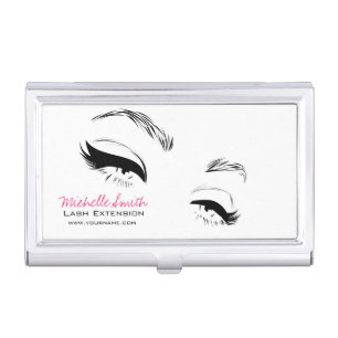 Eyelashes brows Permanent Makeup Artist Eyes Lash Business Card Case