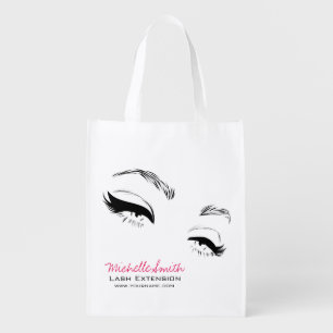 Eyelashes brows Permanent Makeup Artist Eyes Lash Grocery Bag