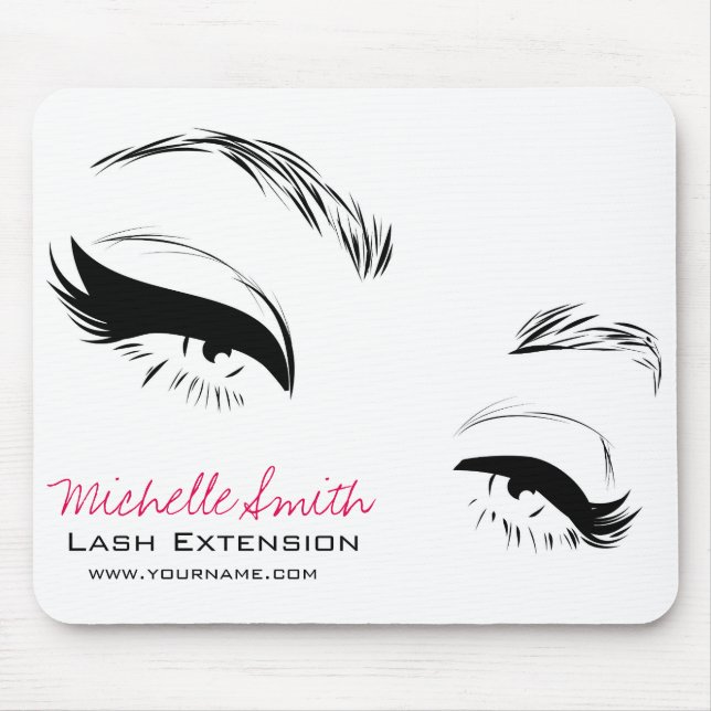 Eyelashes brows Permanent Makeup Artist Eyes Lash Mouse Pad (Front)