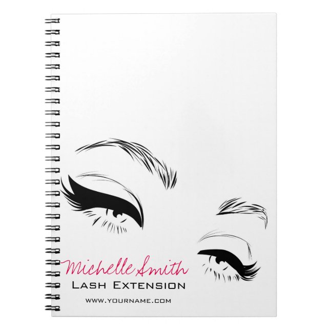 Eyelashes brows Permanent Makeup Artist Eyes Lash Notebook (Front)
