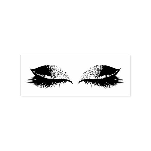 Eyelashes Extension Makeup Artist Beauty Bride Rubber Stamp