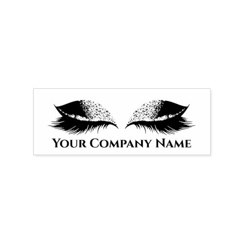 Eyelashes Extension Makeup Artist Beauty Lounge Rubber Stamp
