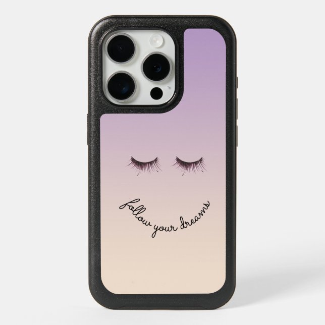 Eyelashes Kindness matters iPhone 15 Pro Case (Back)