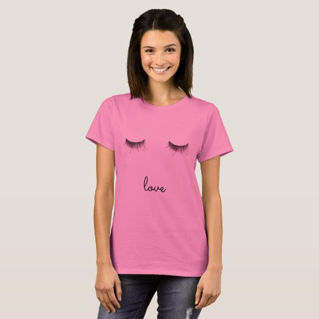 Eyelashes love T-Shirt (Front Full)