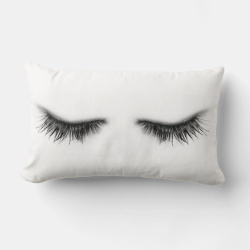 Eyelashes Lumbar Pillow
