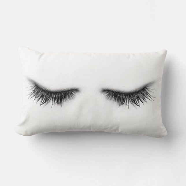 Eyelashes Lumbar Pillow (Front)