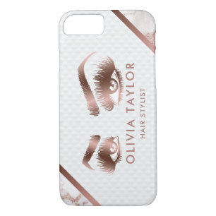 Eyelashes Makeup Artist Rose Gold Eyes Brows iPhone 8/7 Case