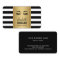 Eyelashes Makeup Logo Gold Black White Stripes