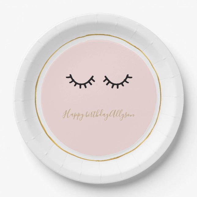 Eyelashes Paper Plates (Front)