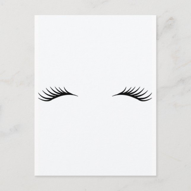 Eyelashes Postcard (Front)