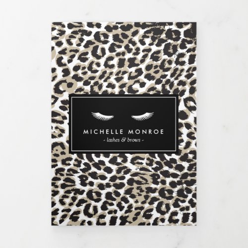 Eyelashes with Leopard Print Price List Brochure
