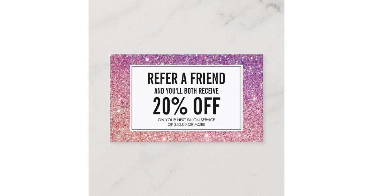 Eyelashes With Purple Pink Glitter Salon Referral Zazzle Com