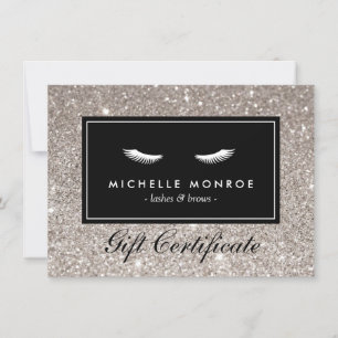 Eyelashes with Silver Glitter Gift Certificate