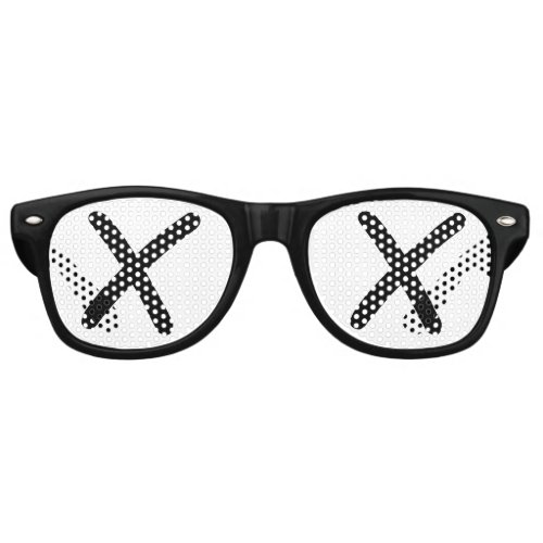 Eyeless XX eyes retro Shades Fun Party Sunglasses