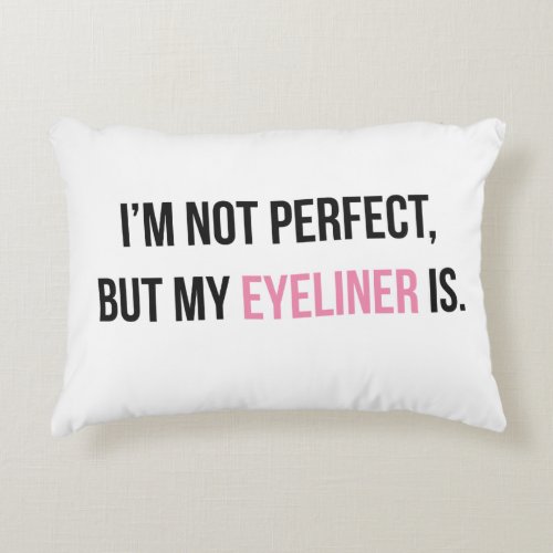 Eyeliner Throw Pillow