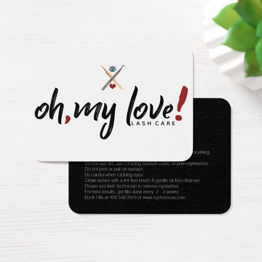 EYELOVE Lash After Care Card (Desk)