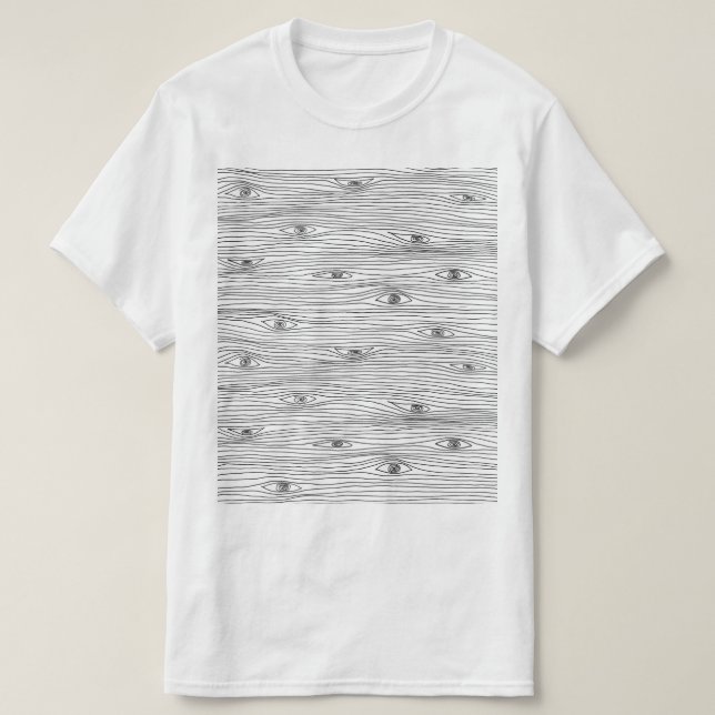 Eyes Abstract Art Line T-Shirt (Design Front)