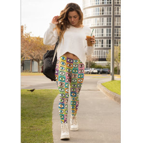 Eyes all seeing sight good looking zany quirky leggings