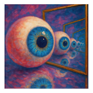 “Eyes Beyond Forever" - A Surreal Portrait Acrylic Print
