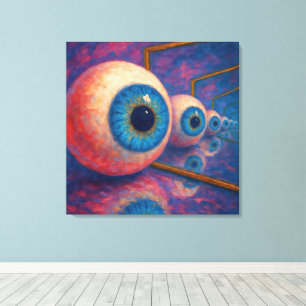 “Eyes Beyond Forever" - A Surreal Portrait Canvas Print