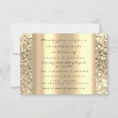 Eyes Bridal Shower Gold Glitter Spark Graduation Invitation (Front)