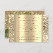 Eyes Bridal Shower Gold Glitter Spark Graduation Invitation (Front/Back)