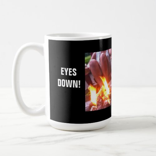 EYES DOWN FIRE COFFEE MUG
