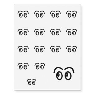 Eyes - face. temporary tattoos