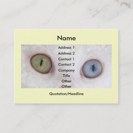 Customizable Eyes for You Business Card