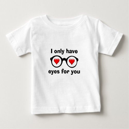 Eyes for you glasses heart Valentine Boys Shirt