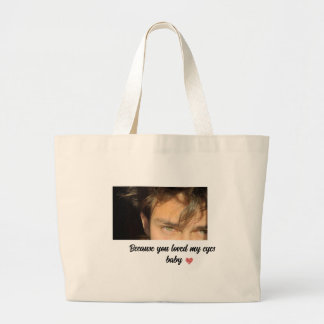 Eyes gift t-shirt  large tote bag