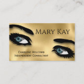 Eyes Gold Makeup  Business Card (Front)