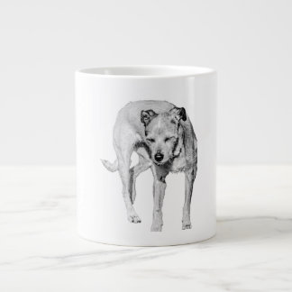 Eyes Half Closed Giant Coffee Mug