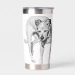 Eyes Half Closed Insulated Tumbler<br><div class="desc">This tender ink rendering shows a dog squinting against the brightness,  a moment of humor wrapped in honesty. It’s the kind of expression that makes every sip feel more human,  more real. A gentle reminder that even pets have their quirky faces.</div>