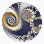 Eyes in the Sky - Fractal Classic Round Sticker