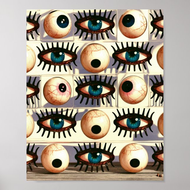 Eyes Look Right Through You Poster Print Wall Art  (Front)