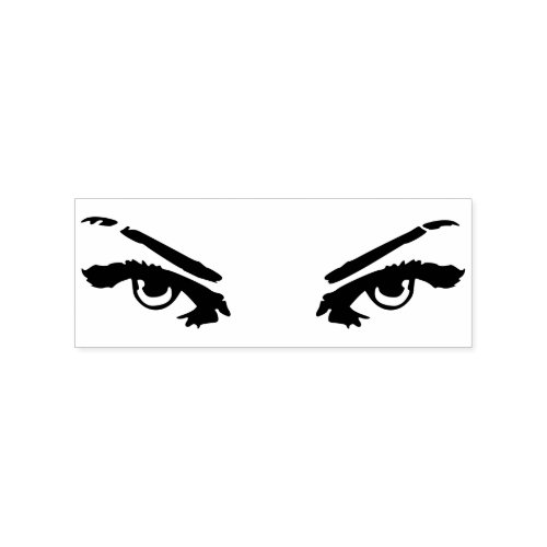 Eyes looking at you rubber stamp