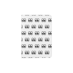 Eyes Looking Sideways Starring Eyes Emoji Pattern Passport Holder