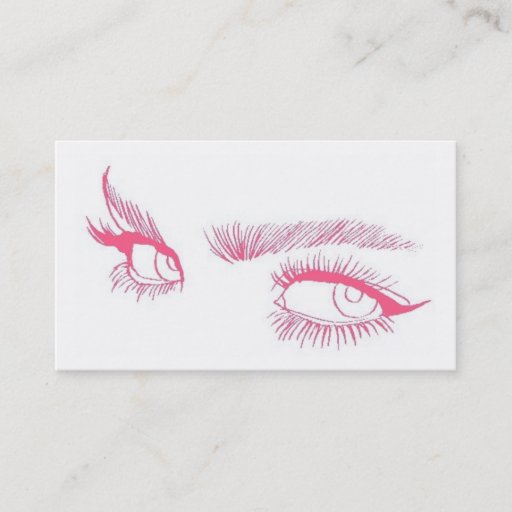Customizable Eyes Makeup Artist Business Cards