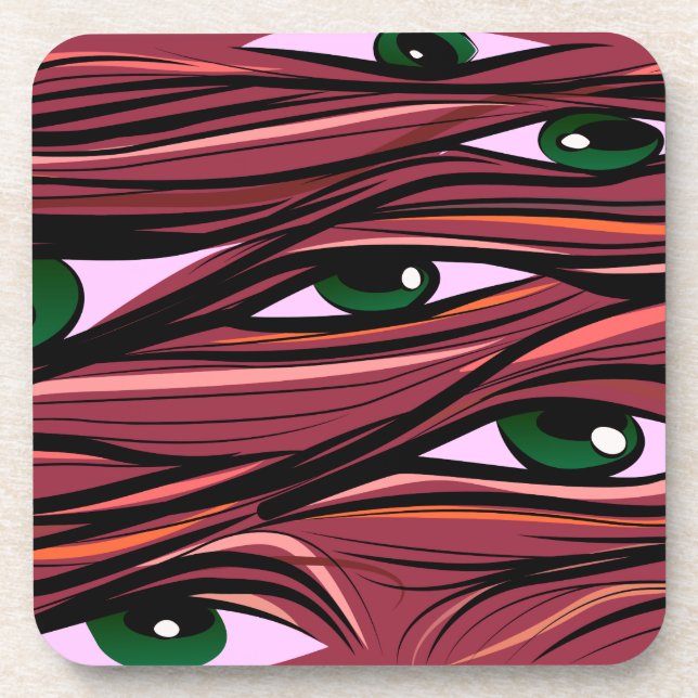 Eyes Monster Beverage Coaster (Front)