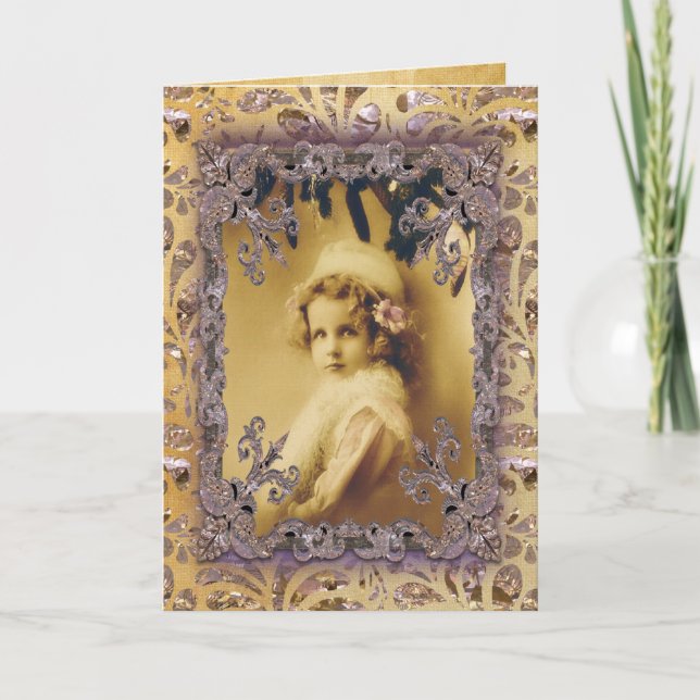 Eyes of a Child  Victorian Holiday Card (Front)