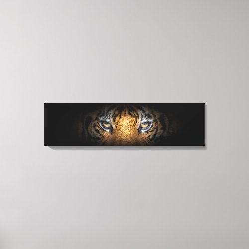 Eyes Of A Tiger Panoramic Canvas Print