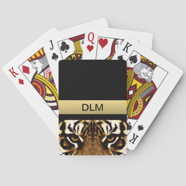 Eyes of a Tiger Poker Cards (Back)