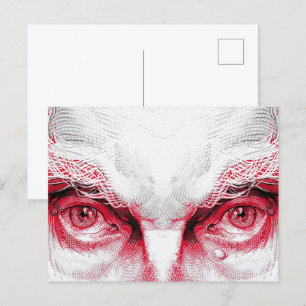 Eyes of Ancient Evil – Red Warning Postcard